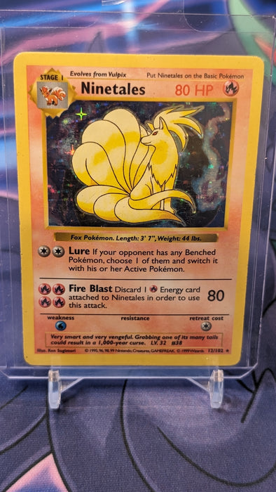 Ninetales Base Set Shadowless Holo MP