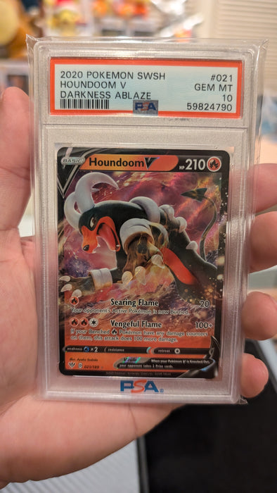 Houndoom V Darkness Ablaze 021/189 PSA 10
