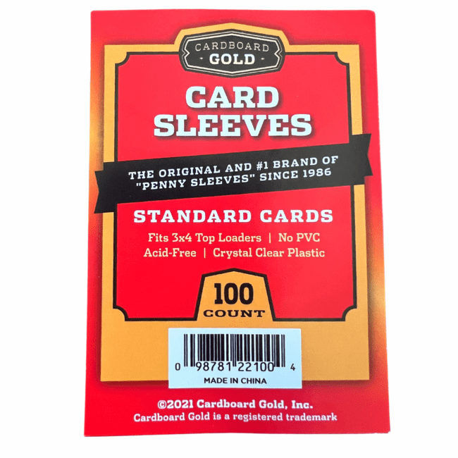 Cardboard Gold Soft Card Sleeves