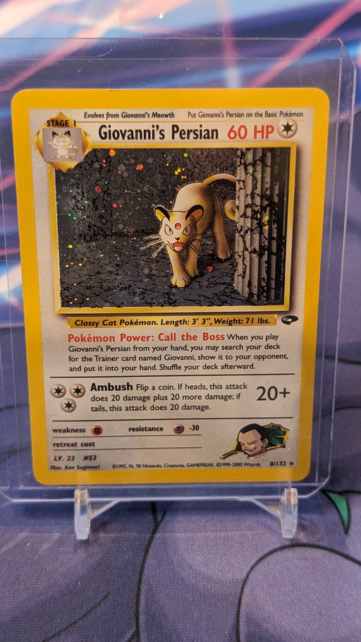 giovanni's persian pokemon card Giovanni's Persian Gym Challenge Holo LP — ThePokeNest
