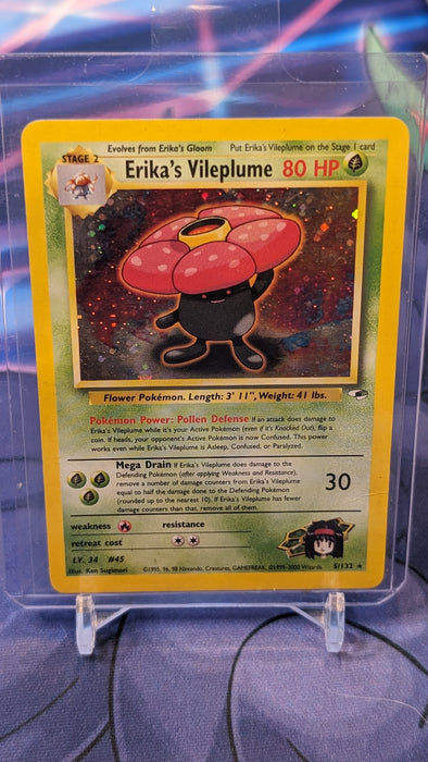 Erika's Vileplume Gym Heroes Holo MP ThePokeNest Erika's Vileplume Gym Heroes Holo MP ThePokeNest