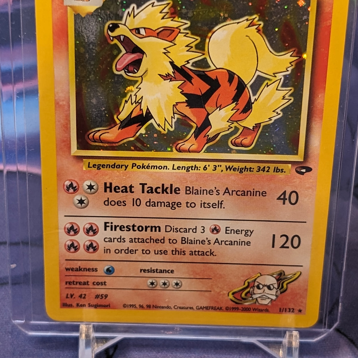 Blaine's Arcanine Gym Challenge Holo MP — ThePokeNest
