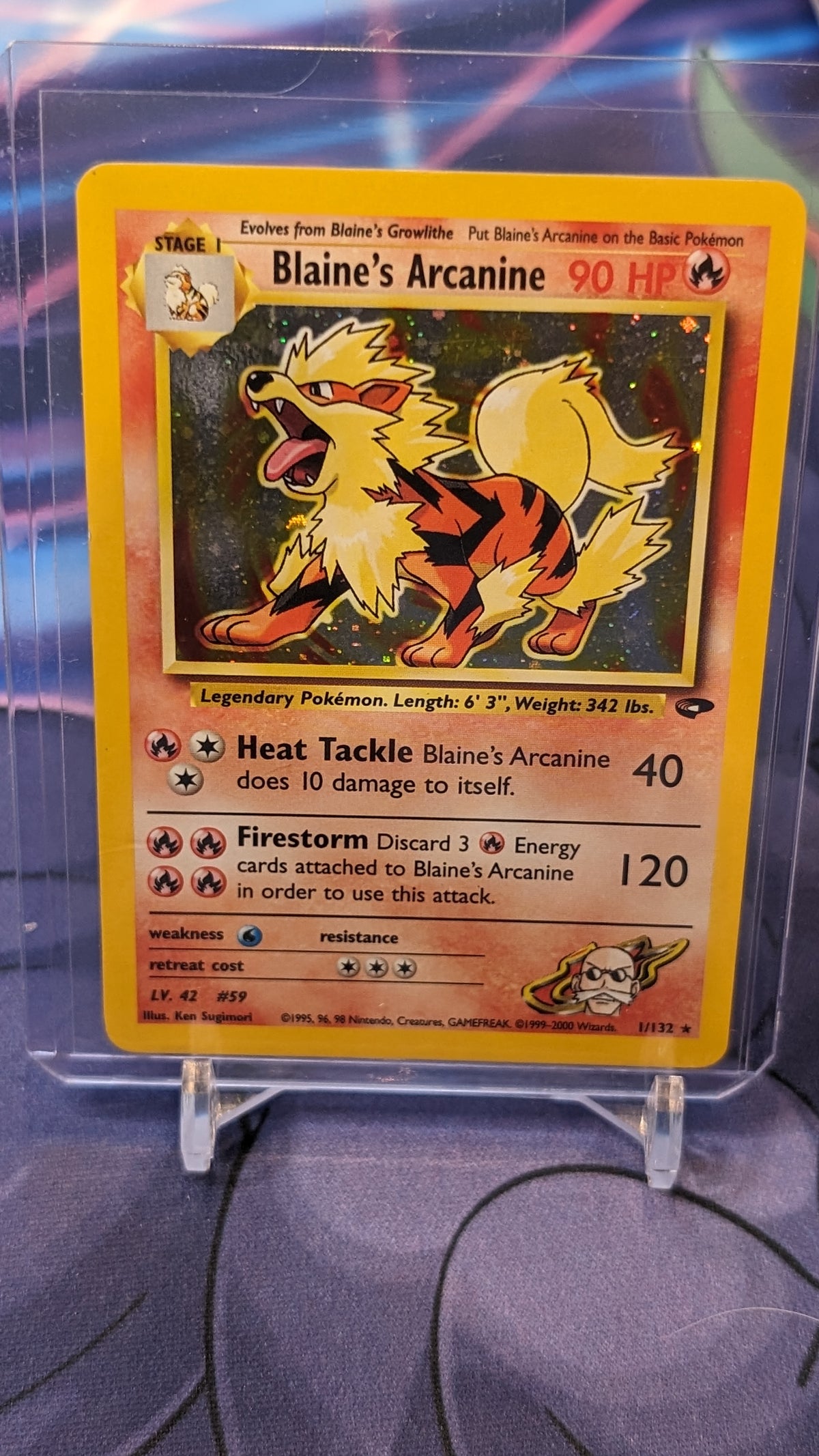 Blaine's Arcanine Gym Challenge Holo MP — ThePokeNest