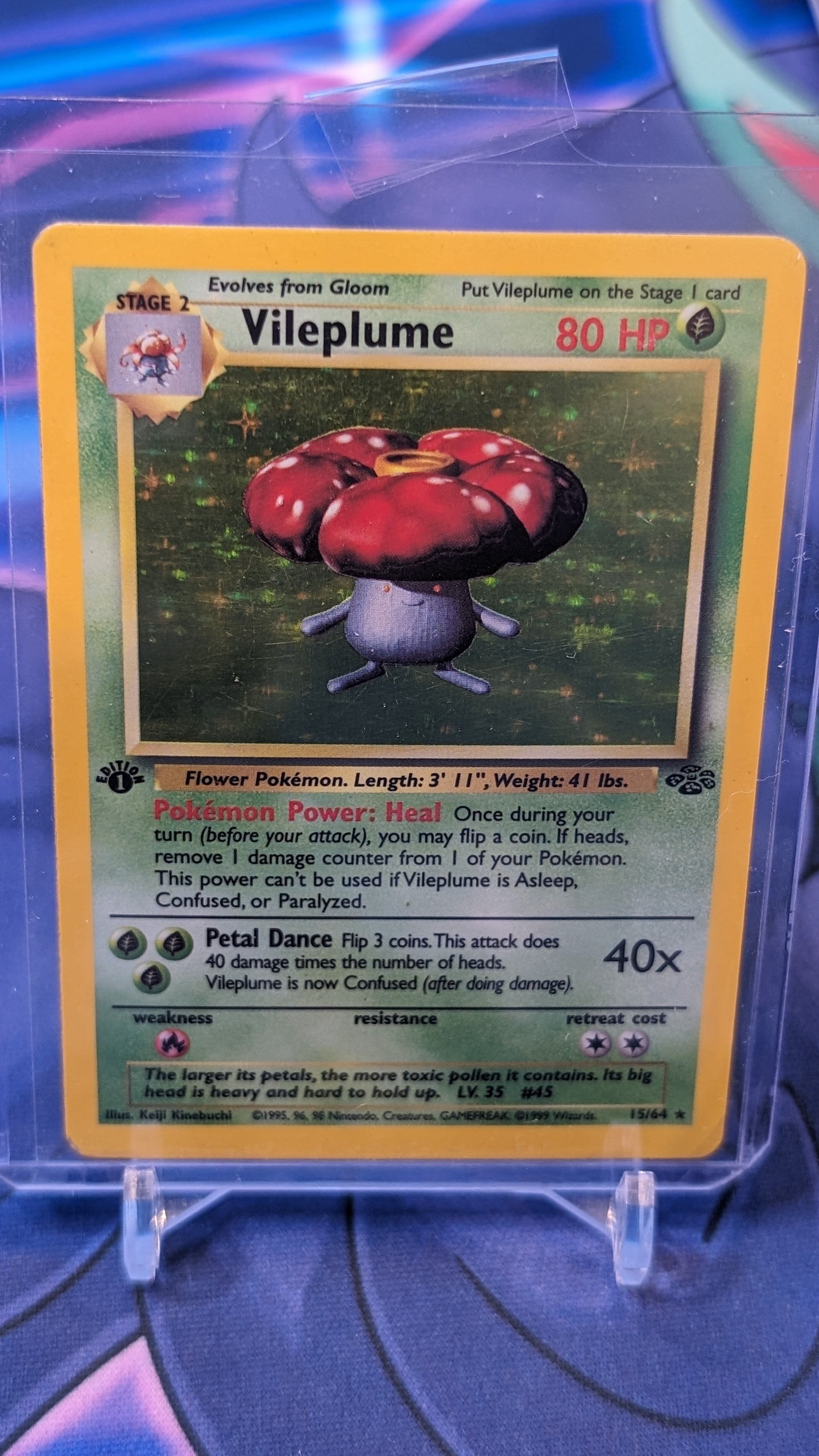 1st Edition Vileplume Jungle Holo MP – ThePokeNest