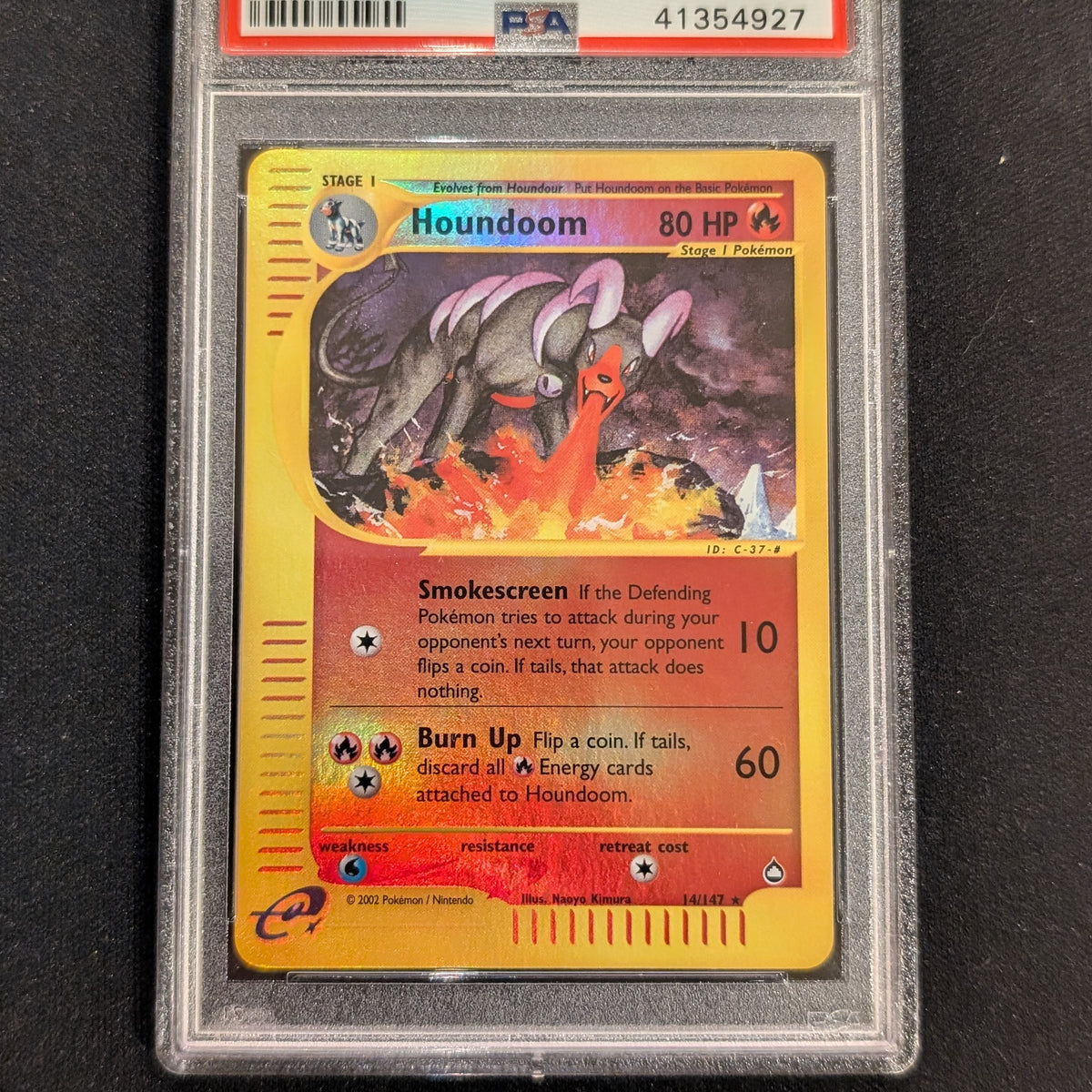 Houndoom Reverse Holo Aquapolis 14/147 PSA 10 — ThePokeNest