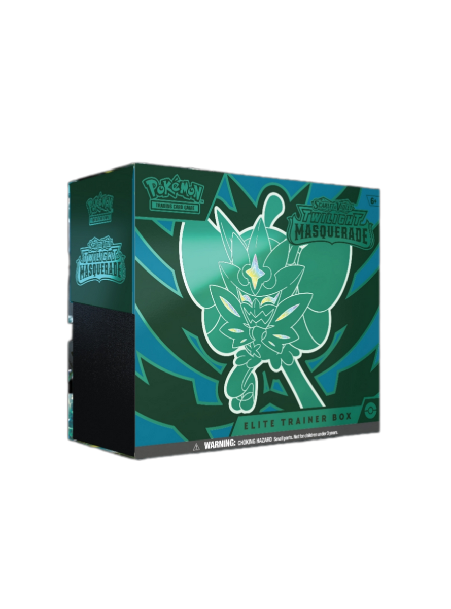 Scarlet & Violet: Twilight Masquerade Elite Trainer Box ThePokeNest Scarlet & Violet: Twilight Masquerade Elite Trainer Box ThePokeNest