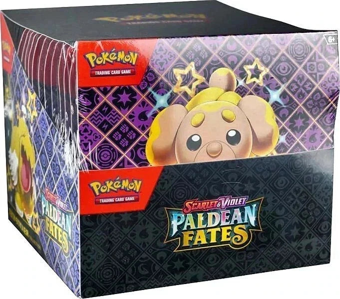Pokemon TCG Paldean Fates Tech Sticker Collection Display Box Factory Sealed