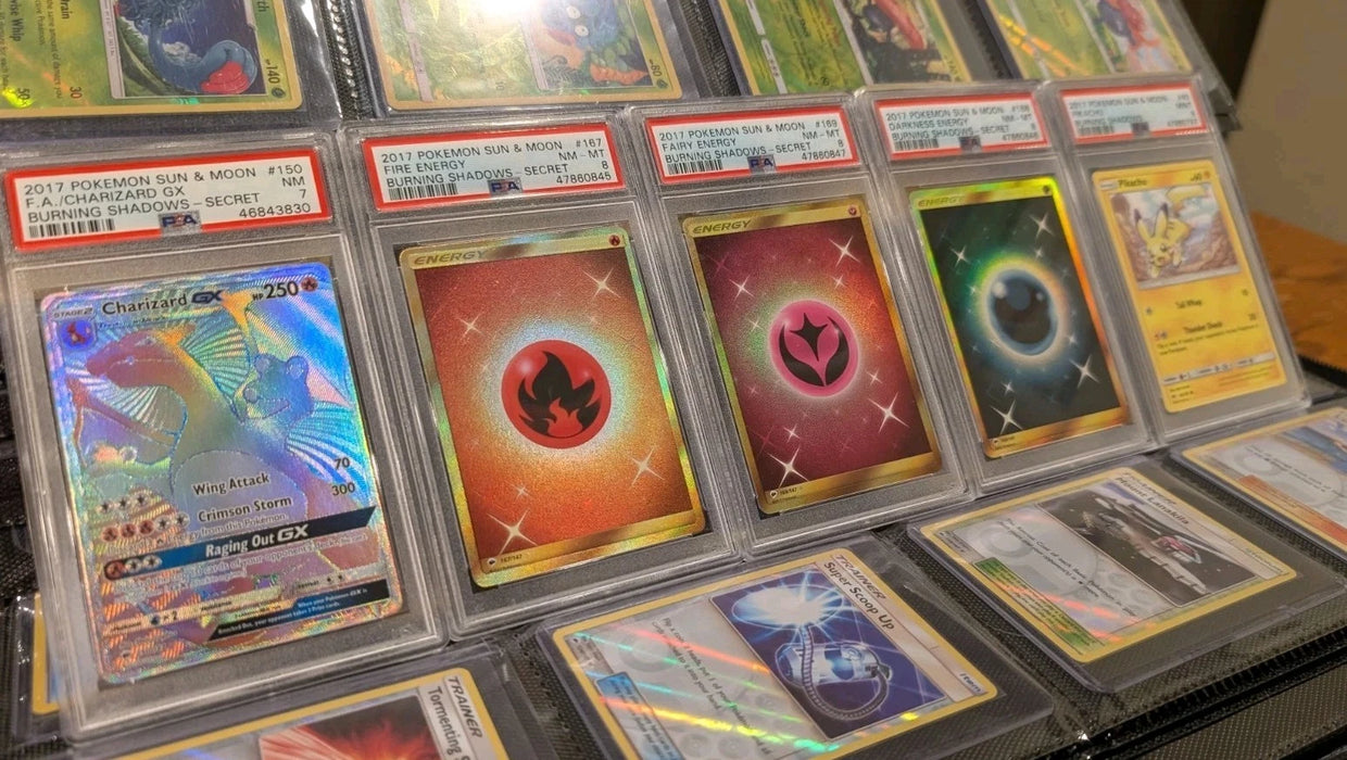 Complete Sun & Moon Burning Shadows Master Set + PSA Graded Charizard & More