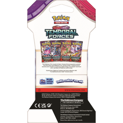 Pokemon: Scarlet & Violet - Temporal Forces - Sleeved Booster Pack Preorder